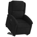 vidaXL Fauteuil inclinable électrique noir velours