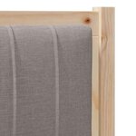 vidaXL Tête de lit capitonnée avec tête de lit Marron 75 cm Pin massif