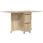 vidaXL Table à dîner 2 Pièces 140 x 80 x 77 cm Bois d'ingénierie