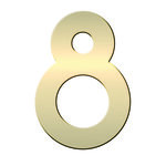 N° 8 en Laiton  adhésif puissant  50 mm x 2 mm