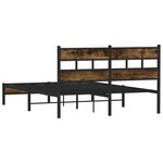 vidaXL Cadre de lit sans matelas avec tête de lit 140x200 cm