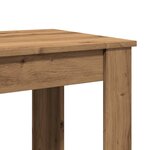 vidaXL Table de bar chêne artisanal 51x50x103 5 cm bois d'ingénierie