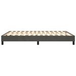 vidaXL Cadre de lit à ressorts gris foncé 140x200 cm velours