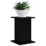 vidaXL Support de Plante 2 pc Noir 30 5 x 30 x 43 cm Bois d'ingénierie