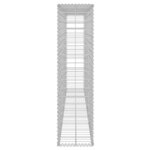 vidaXL Mur à gabion avec couvercles Acier galvanisé 200 x 20 x 85 cm