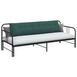 vidaXL Coussin de Dos Vert foncé 200 x 50 cm Tissu en velours côtelé