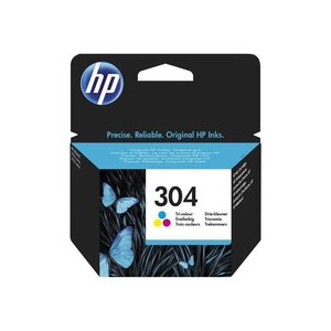 Hp 304 cartouche d'encre trois couleurs authentique pour hp deskjet 2620/2630/3720/3730 (n9k05ae)