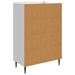 vidaXL Buffet Blanc brillant 66 x 34 5 x 97 cm Bois d'ingénierie