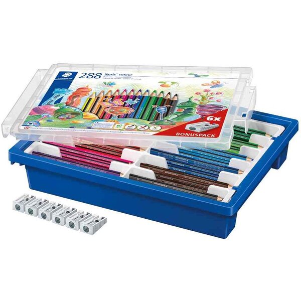 Crayon de couleurs triangulaire Noris colour  boîte de 288 STAEDTLER