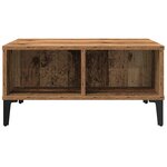 Table basse vidaXL en vieux bois 60x60x30 cm en bois reconstitué