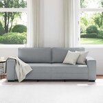 vidaXL Canapé à 3 places gris clair 220x77x82 cm tissu