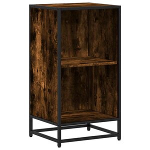 vidaXL Bibliothèque chêne fumé 40x35x76 cm bois d'ingénierie