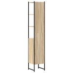 vidaXL Cabinet de salle de bain avec stockage Beige 33 x 33 x 185.5 cm