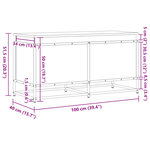 vidaXL Boîte de rangement avec couvercle chêne marron bois ingénierie