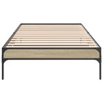 vidaXL Cadre de lit sans matelas chêne sonoma 90x190 cm