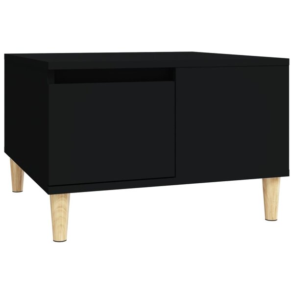 vidaXL Table basse noir 55x55x36 5 cm bois d'ingénierie