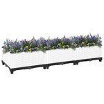 vidaXL Lit surélevé 120x40x23 cm Polypropylène