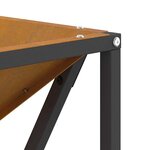 vidaXL Braise Marron 50 x 50 x 35 cm Acier résistant aux intempéries