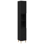 vidaXL Ensemble de mobilier de salle de bain 3 Pièces Chêne noir