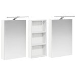 vidaXL Ensemble de Meubles de Salle de Bain 3 Pièces 110 x 10 5 x 60 5 cm