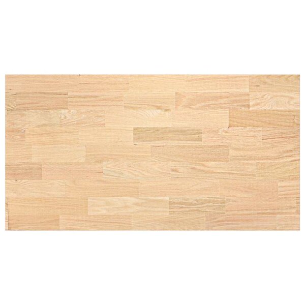 vidaXL Plan de travail de cuisine bois de chêne massif rectangulaire