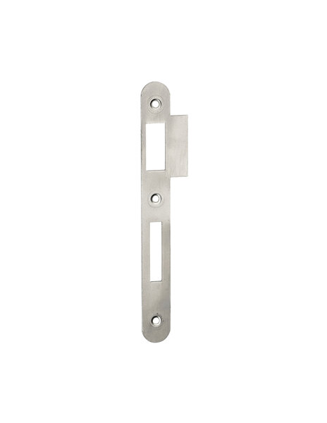 THIRARD - Gâche pour serrure à encastrer  brut à bouts ronds  traine 1.2cm  hauteur 170mm -  THIRARD