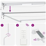 vidaXL Auvent rétractable électrique Sable 100  Polyester et Aluminium