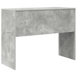 vidaXL Bureau d'écriture Beton gris Panneau de particules 100 x 40 x 76 cm