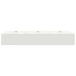 vidaXL Cadre de lit avec rangement Blanc 80 x 200 cm Bois d'ingénierie