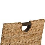 vidaXL Chaises à manger lot de 4 rotin Kubu bois de manguier