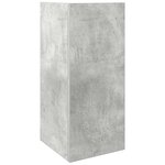 vidaXL Table d'appoint avec étagère gris béton 25 5x27x60 cm
