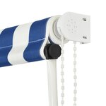 vidaXL Auvent rétractable 150x150 cm Bleu et blanc
