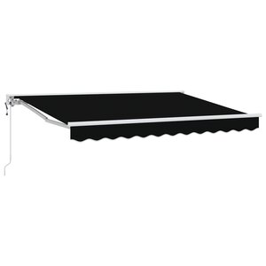 vidaXL Auvent rétractable électrique Noir 3 5 x 2 5 m