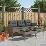 vidaXL Ensemble de canapé de jardin avec coussin 2 Pièces polyrotin