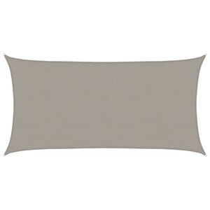 vidaXL Voile d'ombrage 160 g/m² rectangulaire gris clair 2 5x5 m PEHD