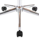 vidaXL Chaise pivotante de bureau Taupe Bois courbé et tissu