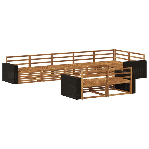 vidaXL Ensemble de canapés d'extérieur 8 pc Naturel