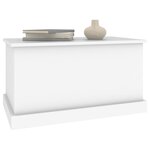 vidaXL Coffre de rangement Blanc 70x40x38 cm Bois d'ingénierie