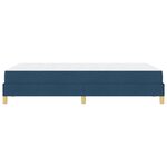 vidaXL Lit à ressorts avec matelas Bleu 120 x 200 cm tissu