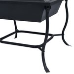 vidaXL Foyer Noir 42x42x45 cm Acier