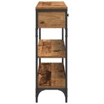 vidaXL Table Console avec tiroir Bois ancien 100 x 25 x 75 cm