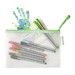 Pochettes à zip a5 tarifold couleur - sachet de 8 - vert