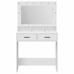 vidaXL Coiffeuse avec tiroir Blanc 79 x 41 x 135 cm Bois d'ingénierie