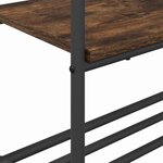 vidaXL Porte-vêtements Chêne fumé 77 x 30 x 171 cm Bois d'ingénierie