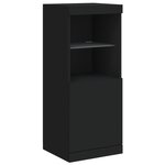 vidaXL Buffet avec lumières LED noir 41x37x100 cm