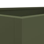 vidaXL Jardinière vert olive 62x40x39 cm acier