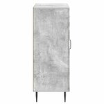 vidaXL Buffet Gris béton 66 x 34 5 x 89 5 cm Bois d'ingénierie