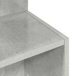 vidaXL Table d'appoint Gris béton Ø 39 5 x 55 cm Bois d'ingénierie