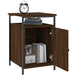 vidaXL Table de chevet chêne marron 40x42x60 cm bois d'ingénierie