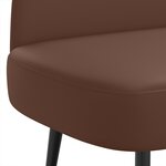vidaXL Banc rembourré avec dossier Marron 110 x 60 x 76 cm Simili cuir